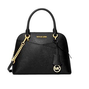 MICHAEL MICHAEL KORS, Jet Set Travel Medium Saffiano Leather Dome Satchel